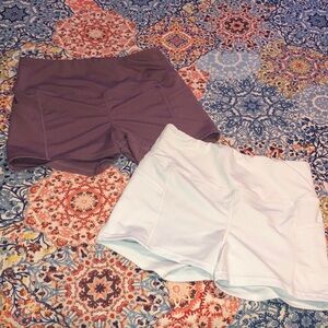 Size XL pastel biker shorts